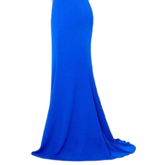 NWT Cameron Blake 221691 Crepe Formal Gown Merlot Size 18W - Picture 4 of 6